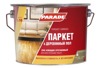 Лак Parade L10 паркетный бесцветный 2,5 л матовый